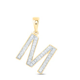 1/6CTW-DIA P1 GIFT INITIAL "M" PENDANT